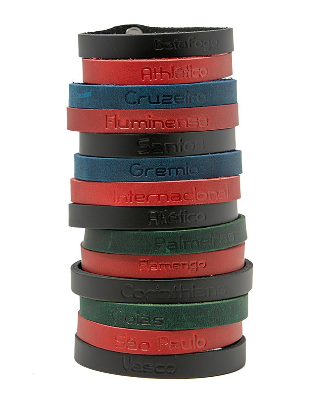 Stylish Leather Bracelet - Show Your Brazil League Team Spirit!