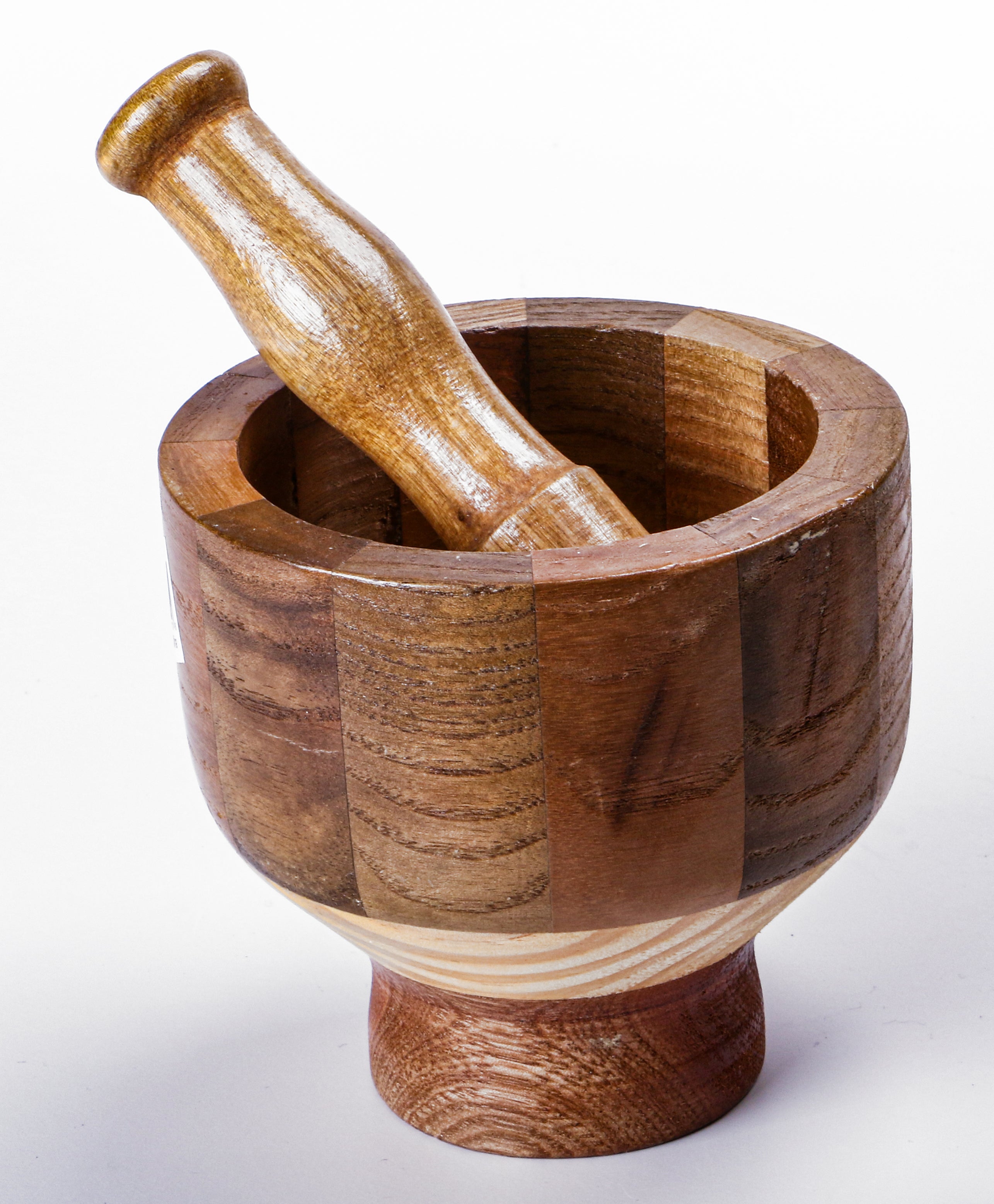 Wood Mortar and Pestle Set for Caipirinha - Authentic Brazilian Kitchen Tool