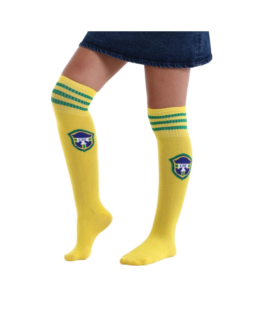 Brazilian Soccer Socks - Premium Polyester Comfort