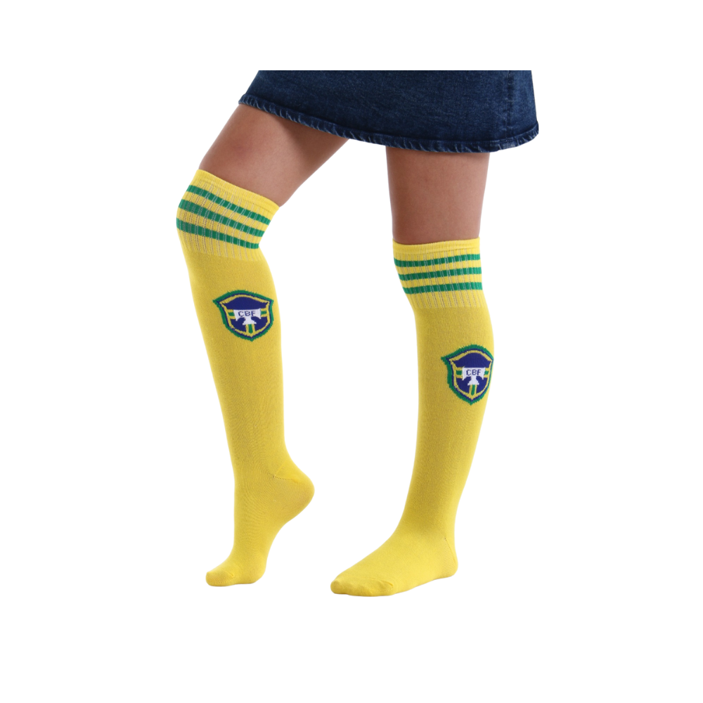 Brazilian Soccer Socks - Premium Polyester Comfort